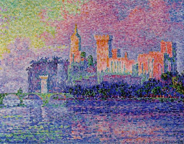 Paul Signac The Papal Palace, Norge oil painting art